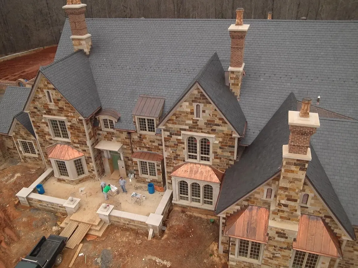 Craftsman Roofing Slate Roof Repair project in Har Val Manor